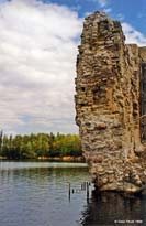 Koknese castle ruins, outer wall