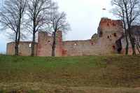 Bauska castle, view on medieval part