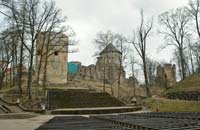 Cesis castle from the south