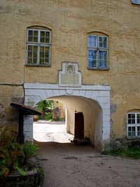 Straupe castle, main gate