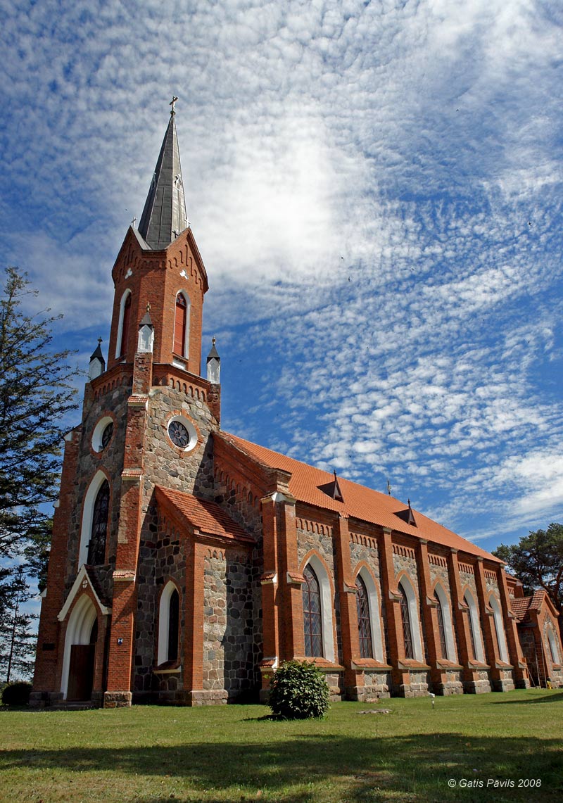 Velēna Ev.Lutheran Church, Latvia, picture by Gatis Pāvils
