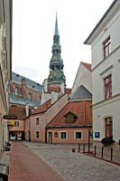 View from Konventa seta towards St.Peter's church