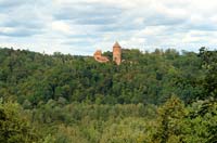 Turaida castle from Gleznotaji Hill