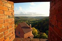 View from the keep of Turaida castle