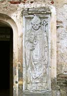 Relief with an image of bishop, Dundaga castle