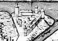 Plan of Koknese town in beginning of 17th century