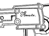 Chart of Bauska castle, 1625