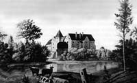 Edole castle in beginning of 19th century