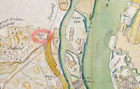 Zasumuiza manor at the mill in map from 1798