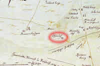 Obsenhof Rīgas kartē, 1700.gads
