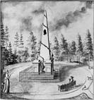Koka obelisks Mellera muižas parkā