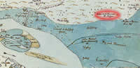 Baltā muiža 1700.gada kartē