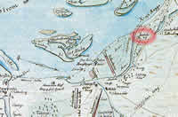 Bartelshof manor, map from 1700