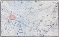Franku muiža, karte, ap 1790.gadu