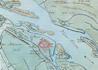 Pilumuiza manor in the map, 1700