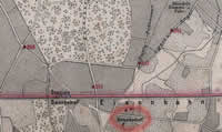 Krūzes muiža 1876.gada kartē