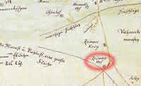 Reimera muižiņa Rīgas kartē, 1700.gads