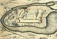 Daugavgriva castle in 1601