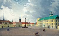 Riga Castle Square in the middle of 19th century.