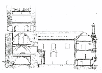 Crossection of northwestern tower of Riga castle