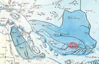 Dreilini manor in map from 1701