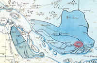 Hapaks manor in the map from 1701