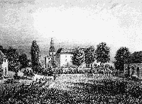 Dundagas pils no baznīcas puses, 1866.g.