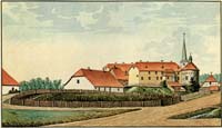 Jaunpils in beginning of 19th century