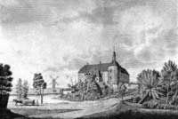 Jaunpils castle in beginning of 19th century