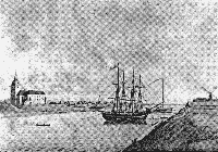 Ventspils castle in 1814